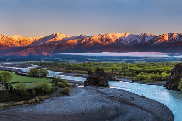 Location 10 Sunset over Hanmer Springs